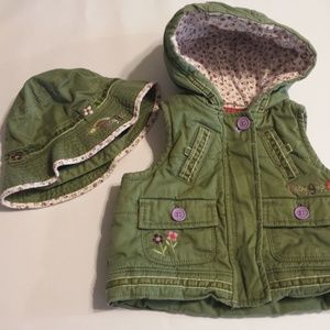 Baby Gap Girl Infant Vest w/Hat